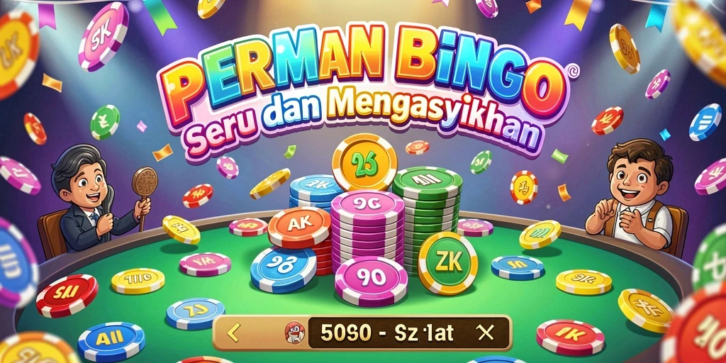 Screenshot gameplay 5ZK yang menampilkan suasana Bingo yang ceria.