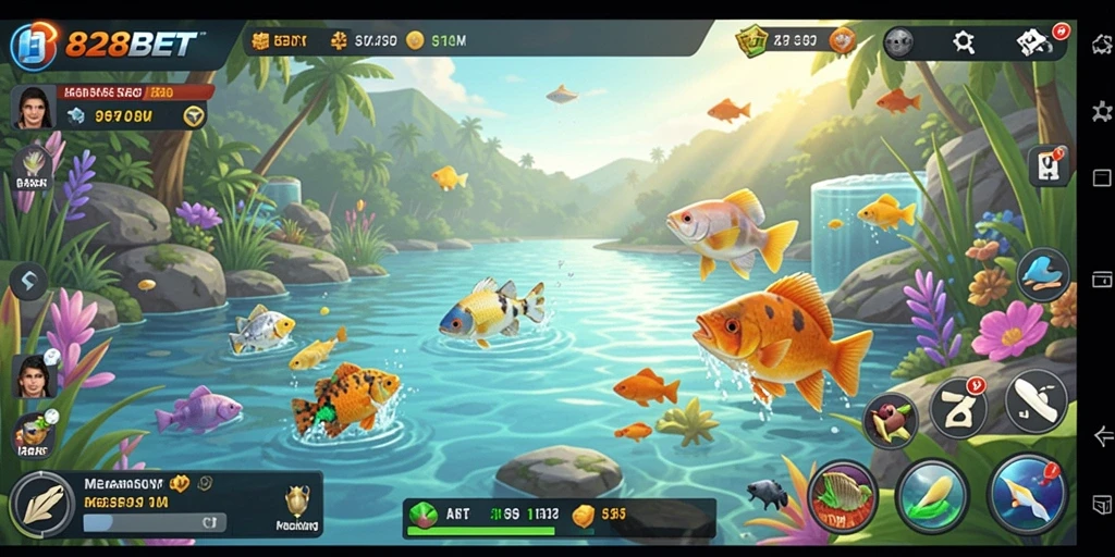 Tangkapan ikan besar dalam gameplay <strong>828BET</strong> yang menantang.