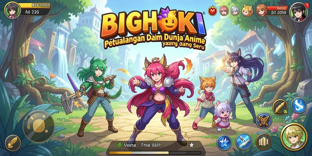 Tampilkan gameplay seru di dunia Anime BIGHOKI.