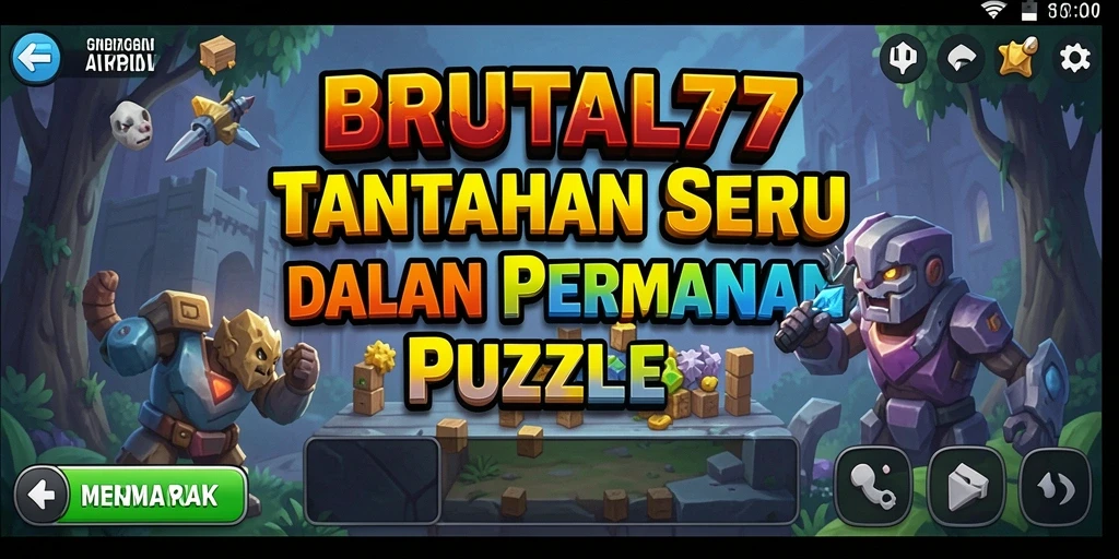 Tangkapan layar gameplay menarik dari BRUTAL77 yang penuh teka-teki.