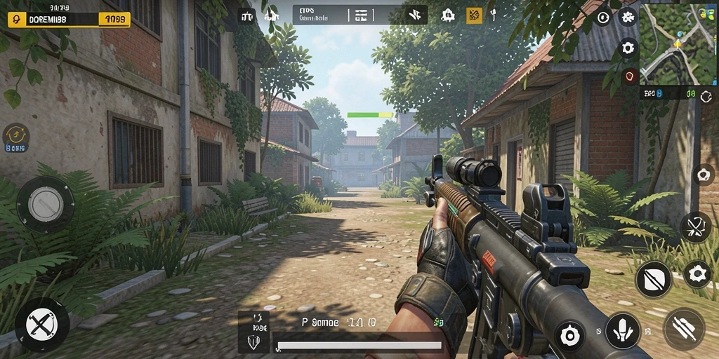 Tampilan gameplay seru DOREMI88 dengan aksi tempur yang dinamis.