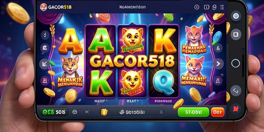 Tampilan menarik dari permainan slot GACOR518 yang penuh warna.