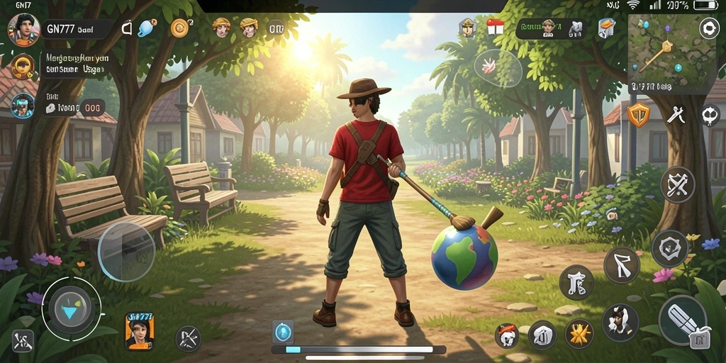 Tangkapan layar gameplay GN777 yang penuh warna dan menarik.