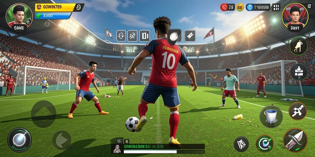 Screenshot gameplay GOWIN789 yang menunjukkan aksi seru olahraga.