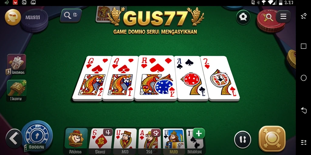 Tampilan utama gameplay GUS77 dengan suasana seru dan interaktif.