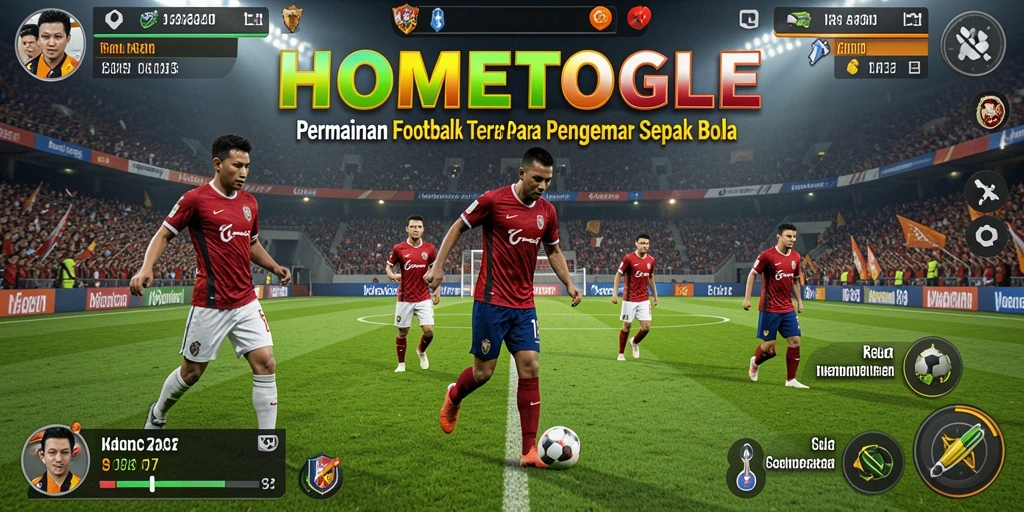 Gameplay <strong>HOMETOGEL</strong> yang menegangkan dan penuh aksi sepak bola.