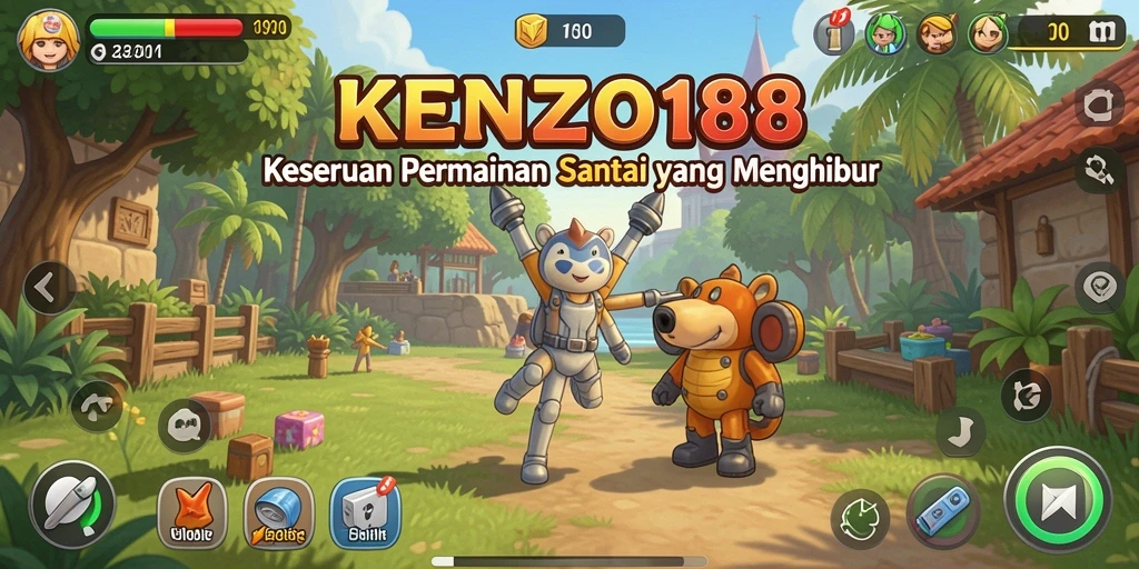 Tampilan gameplay KENZO188 dengan aksi seru dan penuh warna.