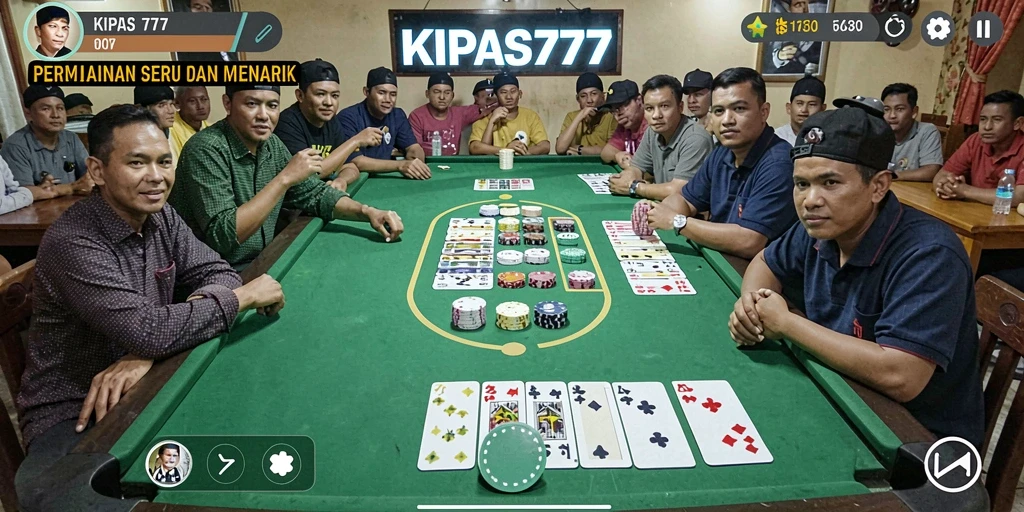 Tampilan gameplay KIPAS777 dengan keseruan bermain Gaple.