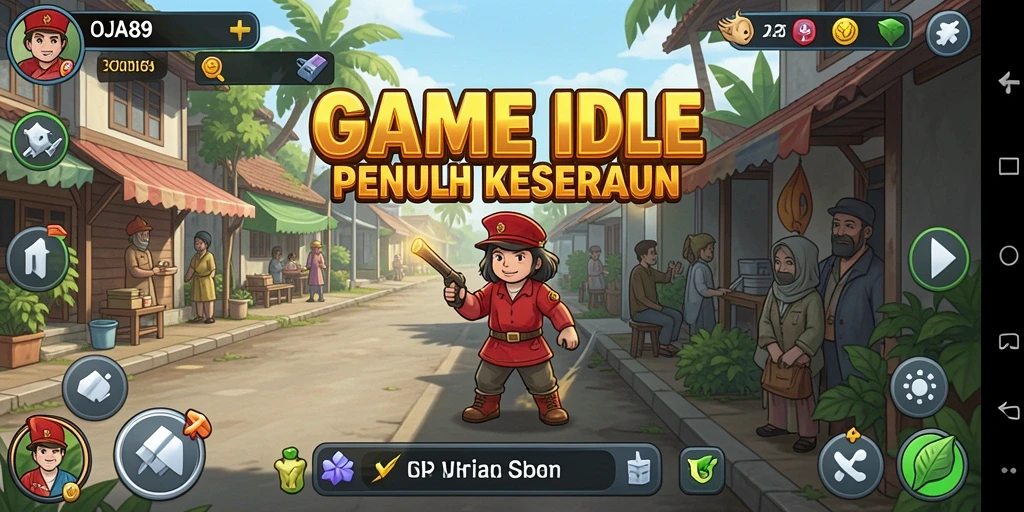 Tampilan gameplay OJA89 yang menarik dalam mode Idle.