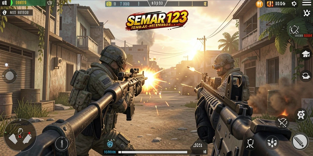 Tampilan gameplay SEMAR123 yang penuh aksi dan strategi.