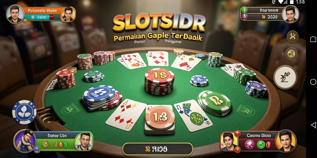 Screenshot gameplay SLOTSIDR menunjukkan keseruan bermain Gaple.