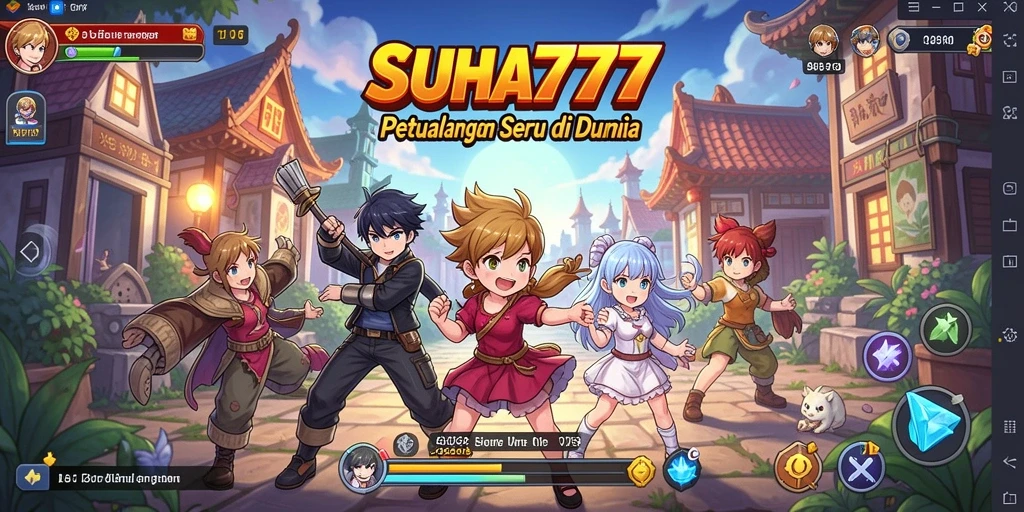 Screenshot utama SUHU777 menampilkan aksi karakter dalam pertarungan anime yang epik.