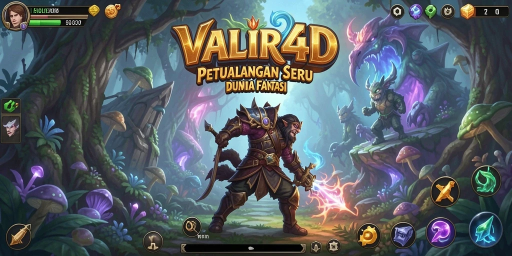 Screenshot utama VALIR4D menampilkan gameplay seru di dunia petualangan.