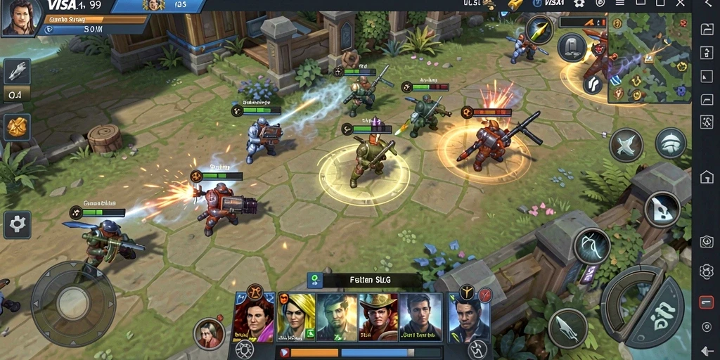 Tampilan gameplay menarik dari VISA89 di dunia SLG.